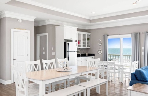 Holden Beach House | HYPNOTIC oceanfront w private pool/elevator