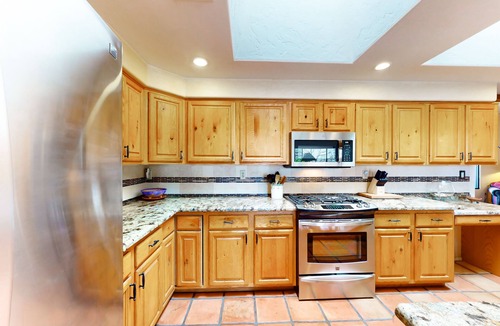 Hohokam Estates House | Incredible mountain view dog-friendly home with pool, full kitchen, grill, & TV