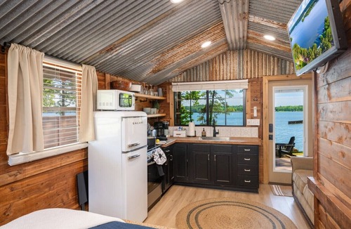 Hemphill Cabin | Lakefront Cedar Cabin on Toledo Bend w/pier, boat ramp, firepit, grill,Pets OK