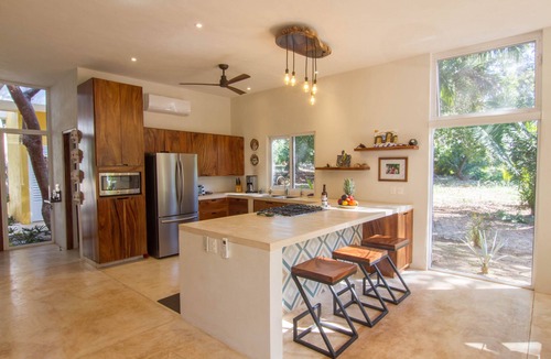 Chacala House | Luxury home w/ private beach & gated community, 100 + Mbps internet