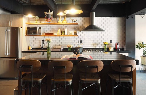 Polanco Apartment | Luxury Industrial-style with Balcony in Polanco, Mexico City.