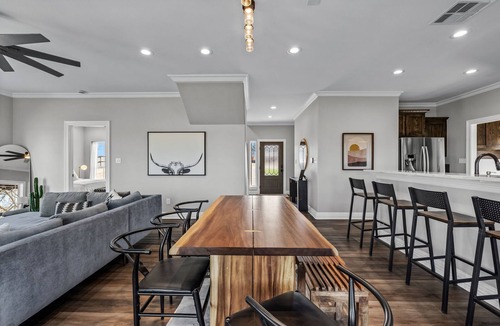Wills Point House | Luxury waterfront new home w/panoramic views, private dock & firepit