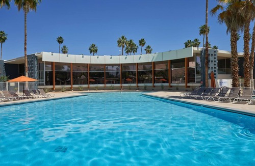 Twin Palms House | Mid Century Modern Barbie bungalow in Historic Ocotillo Lodge