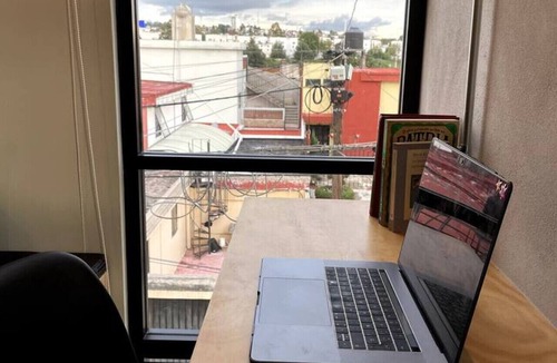 Puebla Apartment | Mini depa doble altura, cerca campus BUAP