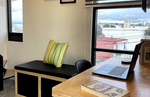 Puebla Apartment | Mini depa doble altura, cerca campus BUAP