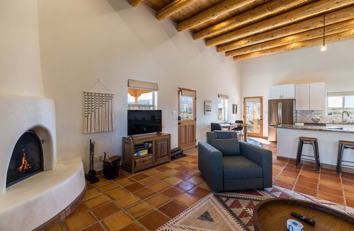 Ranchos De Taos House | Modern Adobe, Kivas, Latillas, Fresh Open Concept