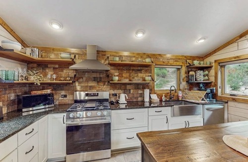 Durango House | Mountain home with gas fireplace, dog-friendly and outdoor deck with BBQ