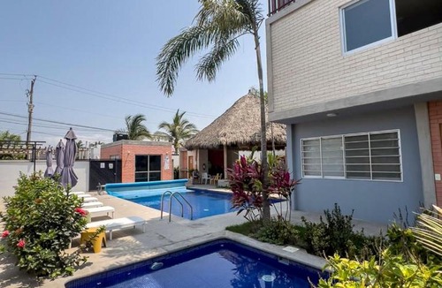Parque Las Palmas Apartment | New Puerto Vallarta Calm Haven Garden & Pool