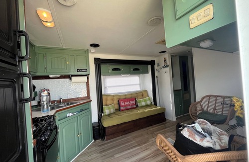 Cameron RV Rental | Nice campground with AC in charming Cameron next to beach and LNG plant.