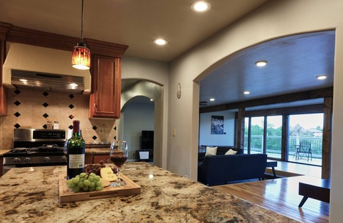 Colorado Springs House | No Cleaning Fee! Luxury Broadmoor Home w/Hot Tub & Fire Pit