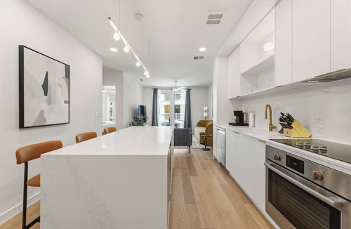 South Lamar Apartment | Private Balcony, Resort-Style Amenities, Pool, Dining, Terrace, Views | The Code