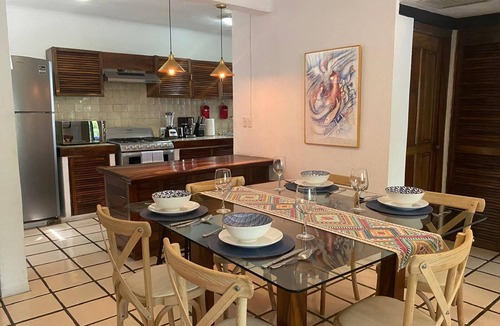 Fluvial Vallarta Apartment | Puerto de Luna: Double Room with Kitchen & Pool Access