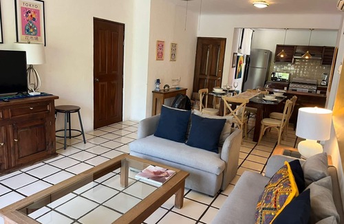 Fluvial Vallarta Apartment | Puerto de Luna: Double Room with Kitchen & Pool Access