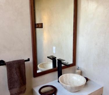 Troncones House | Quiet Oceanside Casita Private Kitchen & Bath