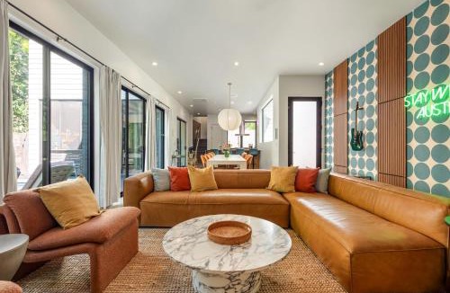 East Cesar Chavez House | Refined Rainey Retreat - Pool - Hot tub - Fire Pit