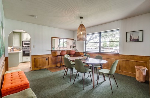 Granbury House | Rockstar waterfront lake house! Mid century modern with large 2 story party deck