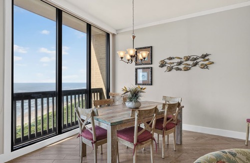 Port Aransas Condo | Sandpiper Condominiums 1209, Panoramic Gulf Views w/direct access to Mustang Island/Port A beaches.