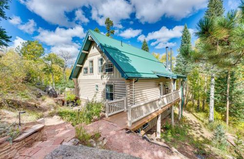 Red Feather Lakes House | Secluded Log Cabin w/Game Room & Forest Views