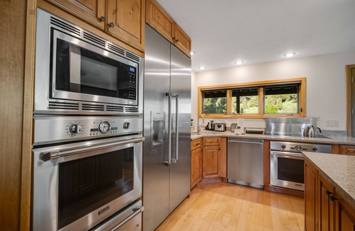 Bozeman House | Secluded mountain-view home with private hot tub, grill, fireplace, & fire table