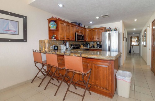 Sandy Beach Apartment | Sonoran Spa E401 - 3 BR Next to the Pool, High Speed Wi-Fi - Beachfront Upper Floor Luxury Condo
