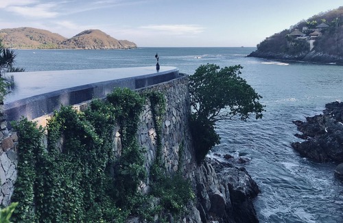 Lazaro Cardenas Villa | Staffed Oceanfront Estate: Giant Infinity Pool + Views