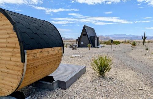 Study Butte-Terlingua House | Stardust Big Bend Luxury A-Frame#2 with a fab view