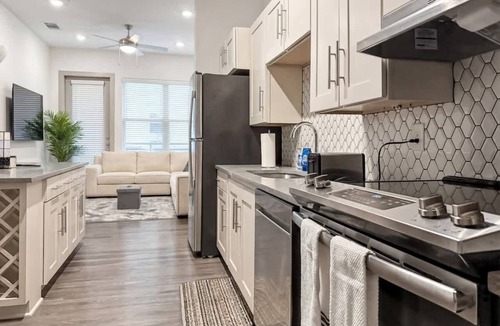 Las Colinas Apartment | Stunning Lake Views | DART Train | Gym & Pool