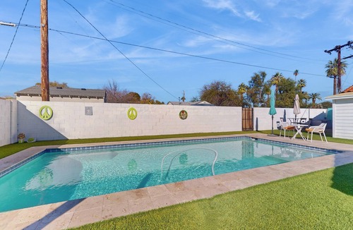 Del Norte Place House | Sunny downtown home with private pool, hammock, enclosed backyard, grill, patio