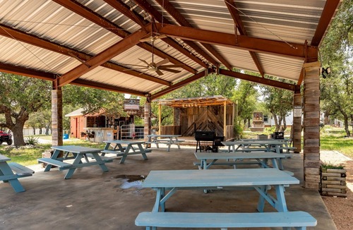 Mountain Home Cabin | The Six Shooter Yurt - Texas Hill Country Western-themed yurt glamping for 4 in the woods near Kerrville & Fredericksburg