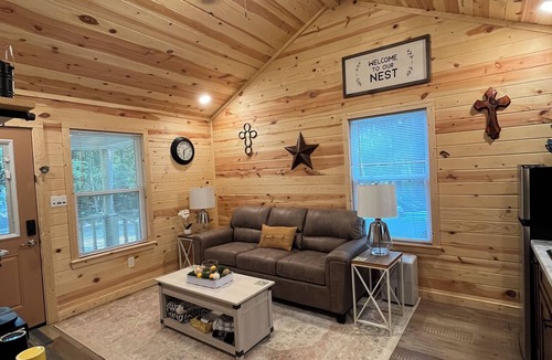 Powderly House | Tiny House -Whispering Pines on a quiet country road