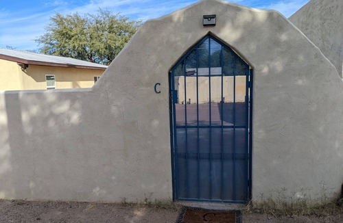 Sam Hughes Apartment | Tiny house with loft bed, kitchenette, parking in a quiet downtown neighborhood