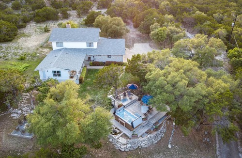 Leander House | Top-rated! Gated 4-acre with game room, XL SwimSpa, Fire pit
