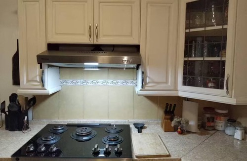 Chihuahua House | two-story house in gated community.