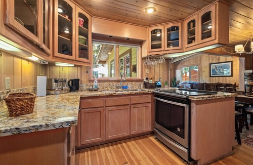 Ridgewood Cabin | Unique Hilltop Cabin on Ridgewood | Dog Friendly | Partial Tahoe Views | Spacious Deck