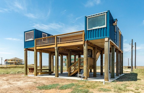 Cedar Lane House | UNIQUE Seagull Shipping Container Beachfront Home for 6 on Sargent Beach.