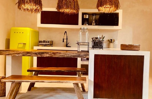 Tulum City Center Apartment | Vida Jungle Apart 1 with special fee to access Hotel Bardo