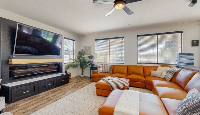 A Comfortable Mesa Escape with a Private Pool, Game Room, and Access to Shops