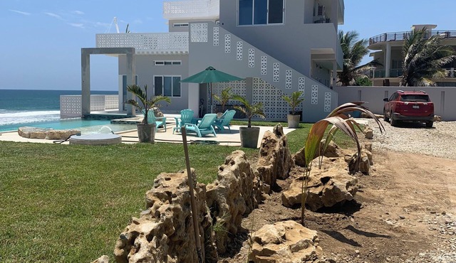 Beach front on Agua Blanca beach.