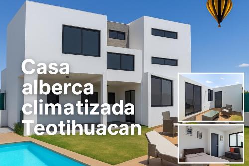 Casa Moderna Completa c Alberca Climatizada 5 min Pirámides