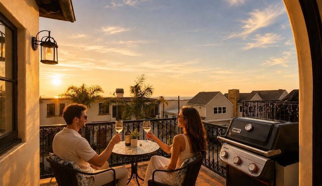 Coastal Luxury & Ocean Glimpses I Manhattan Beach