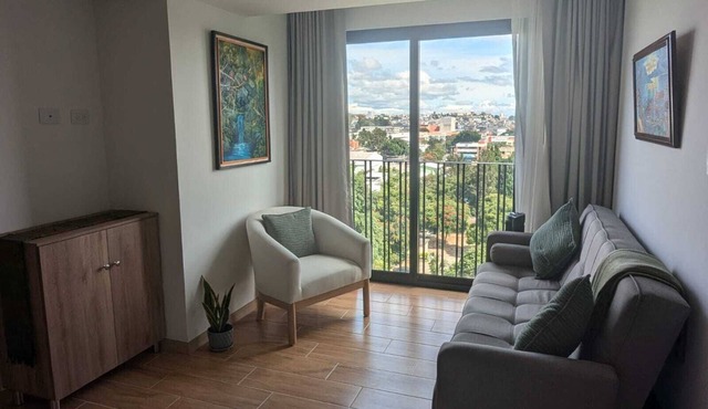 Comfortable apartment with 2 bedrooms and 2 bathrooms in the city center.