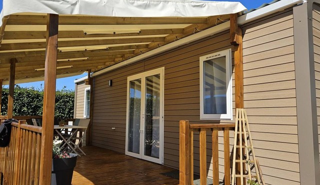 Comfy mobile home, pets welcome - 6 guests in Biville-sur-Mer
