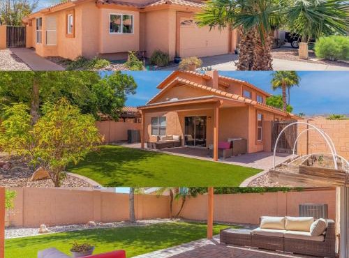 Desert Getaway Mountain Views and Backyard Lounge