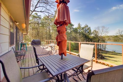 Dock & Water-View Deck: Home on Lake Dardanelle