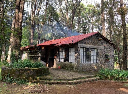Hermosa cabaña en el bosque