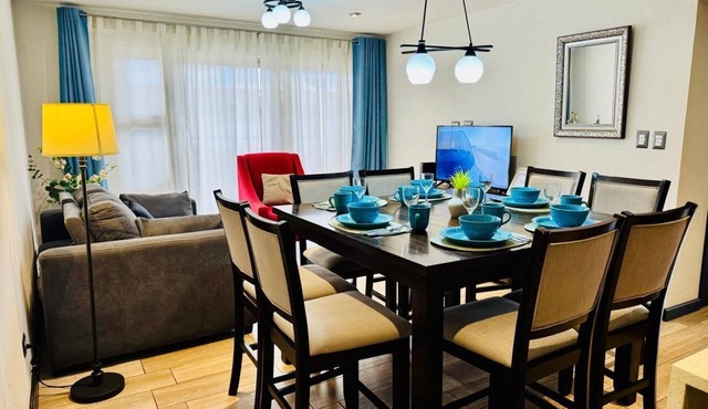 Hermoso y amplio apartamento totalmente equipado.