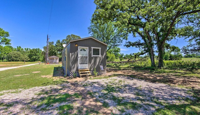 Lake Fork Getaway: Tiny Home in Alba w/BBQ!