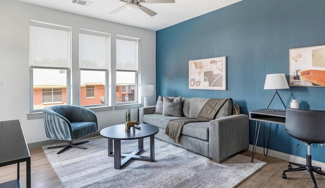 Landing | Modern 1BD, Gym, Courtyard
