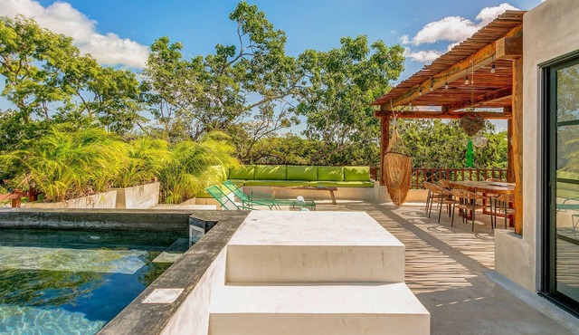 Nature-Chic Villa with Rooftop and Lap Pools!