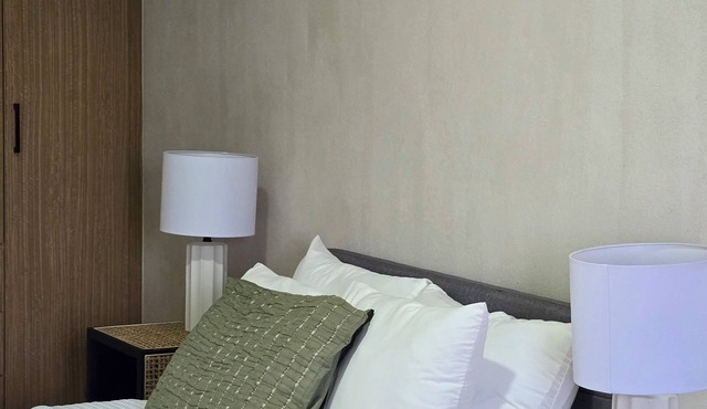 New centrally located apartment with balcony.